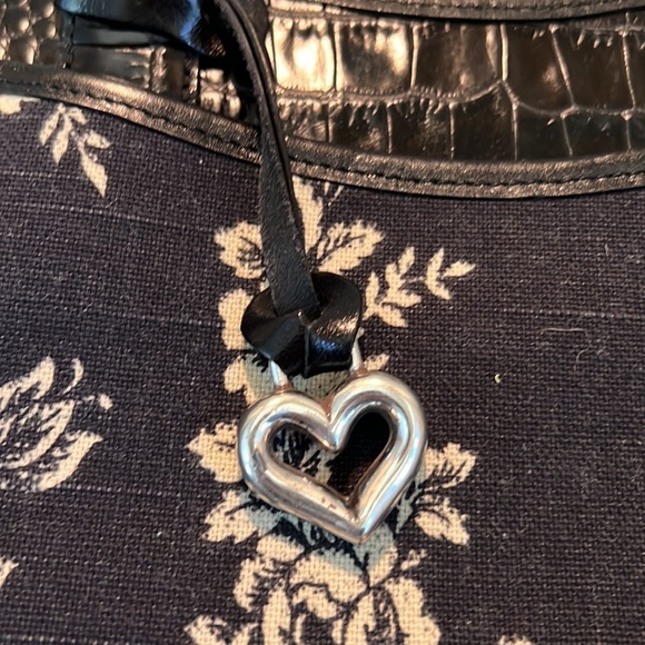 Brighton Vintage/Rare “Mercedes” Fabric and Leather Printed Handbag. - Picture 9 of 15